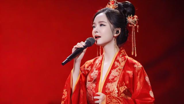 抖音一身红裳什么歌