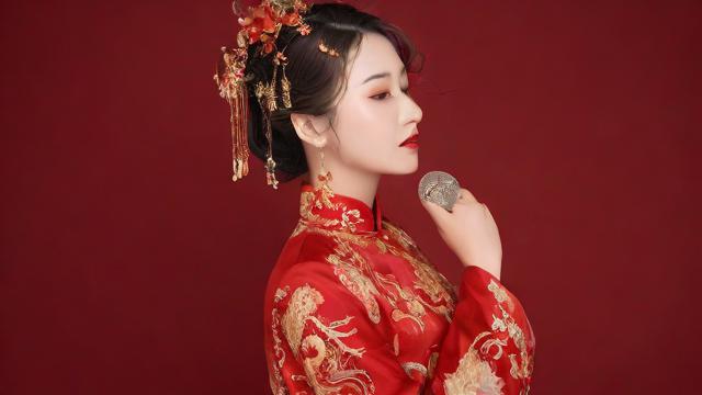 抖音一身红裳什么歌