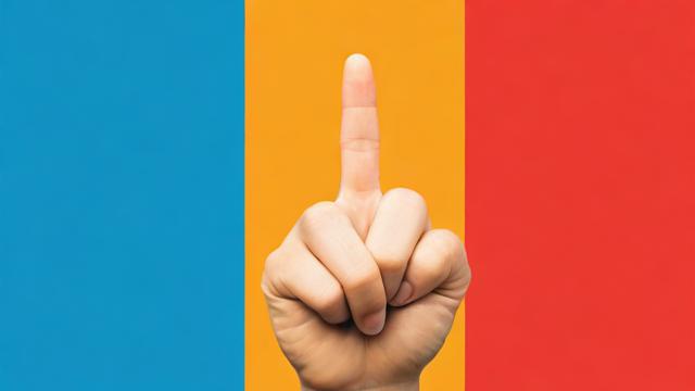 抖音里立中指是什么意思