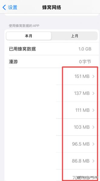 苹果手机看流量多少？