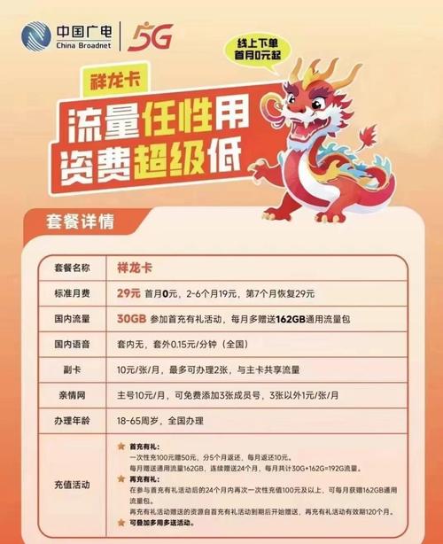 广电卡的流量套餐有哪些套餐?