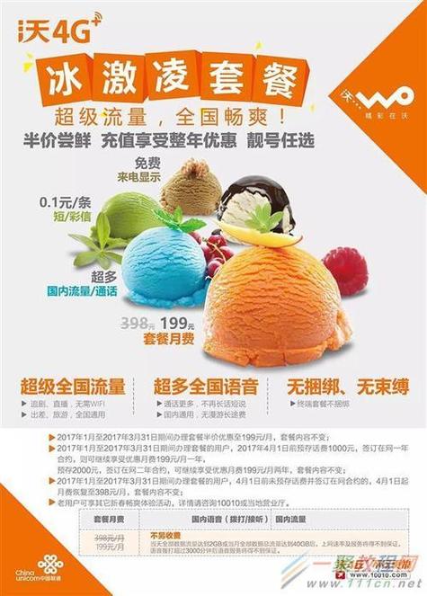 联通卡冰淇淋套餐是什么?