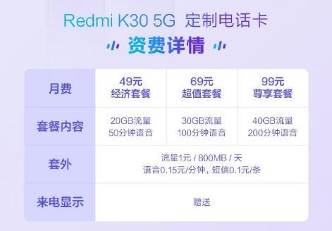 小米移动5g定制卡哪个套餐好？