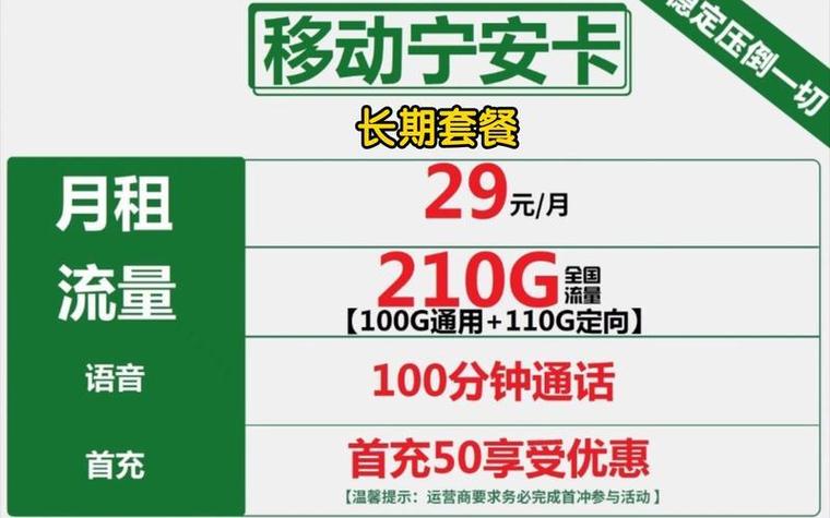 目前的移动卡套餐有哪些?