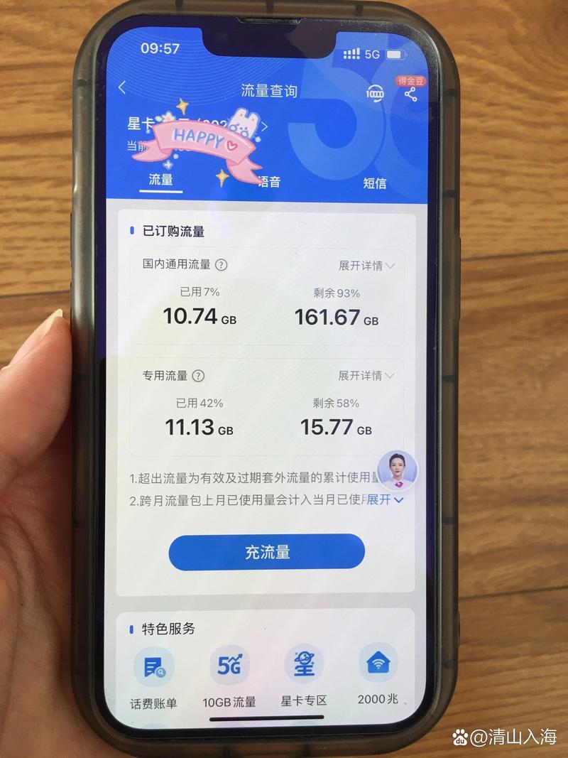 手机还有多少G流量?