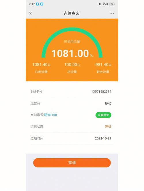 手机流量每月多少G?