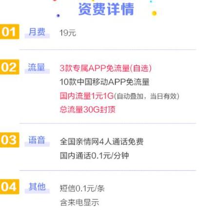 移动拥兵卡套餐有哪些?