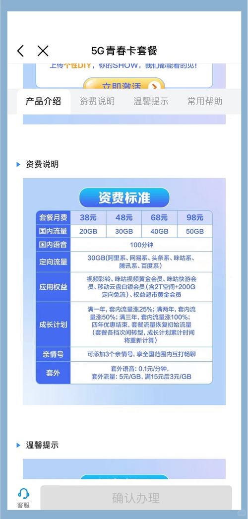 移动哪些套餐必须办卡?