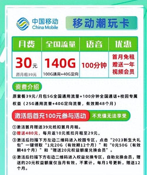 移动卡有哪些福利套餐?