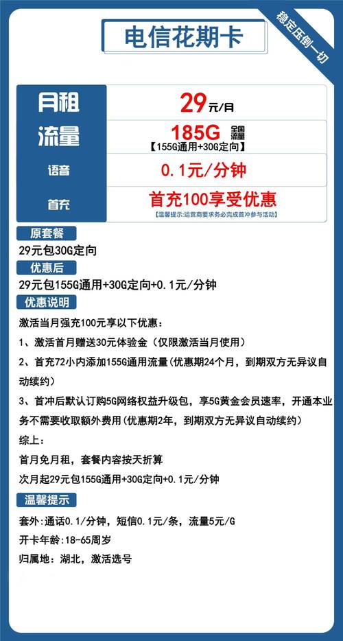 电信老年卡有哪些套餐?