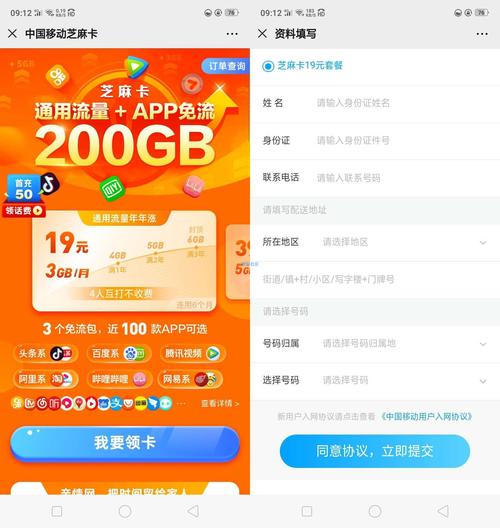 移动杨桃卡套餐有哪些?
