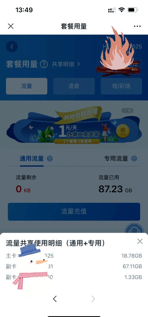 本手机已用多少流量?