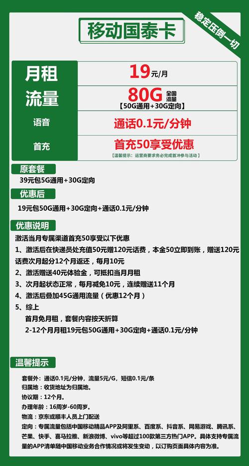 移动卡哪些最优惠套餐?
