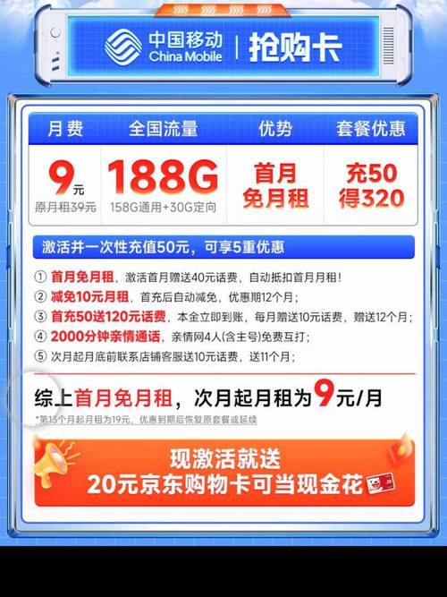 京东哪个卡不限流量套餐?
