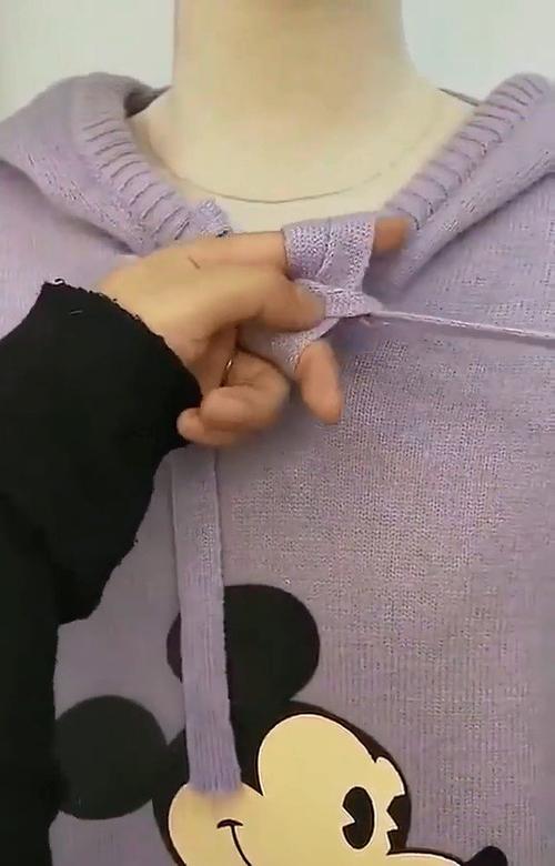 卫衣宽带子如何编织?