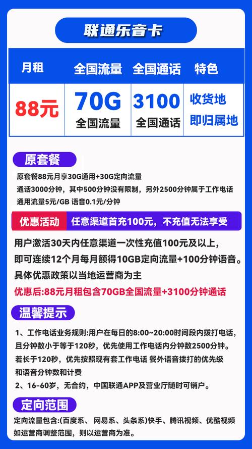 联通卡上海归属地更改什么套餐？