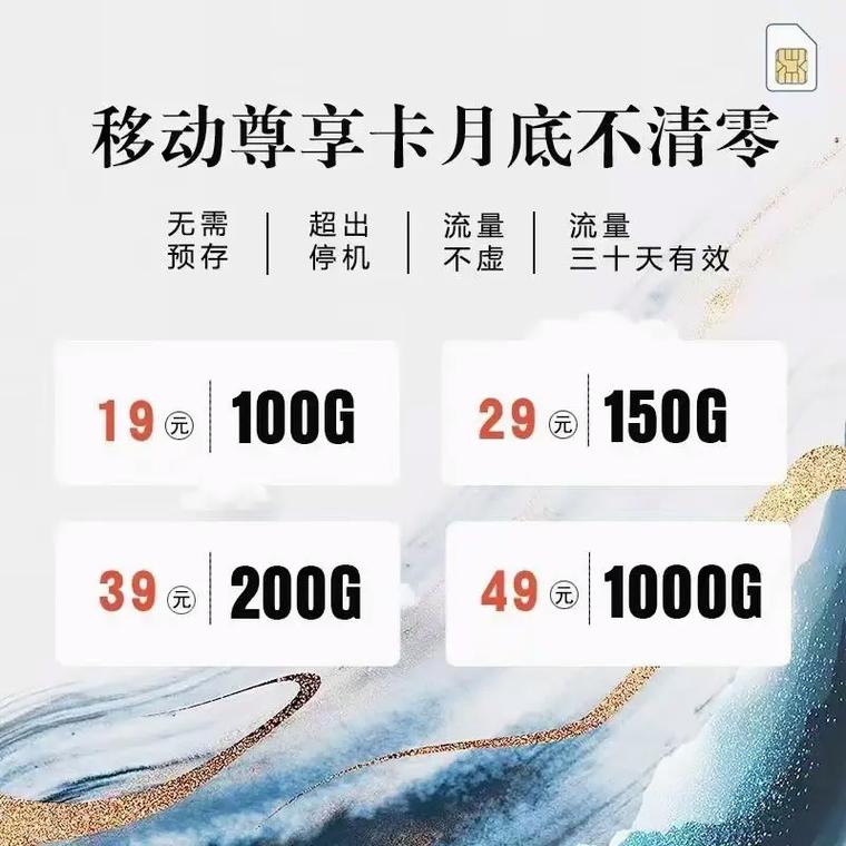 移动手机卡哪些套餐？