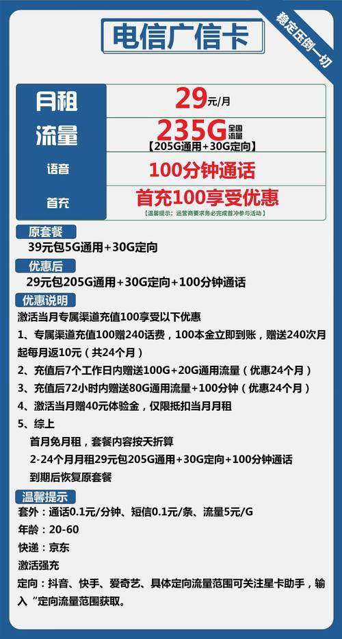 厦门电信新卡有哪些套餐?