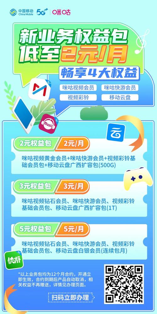 移动卡用咪咕哪个套餐?