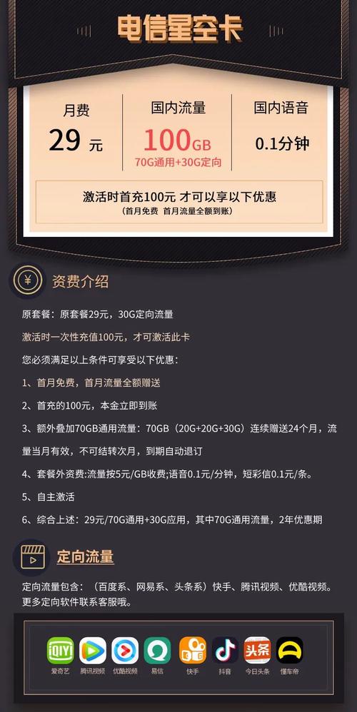 哪些省有电信星空卡套餐?