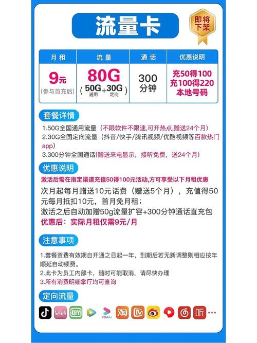 移动9元卡都有哪些套餐？
