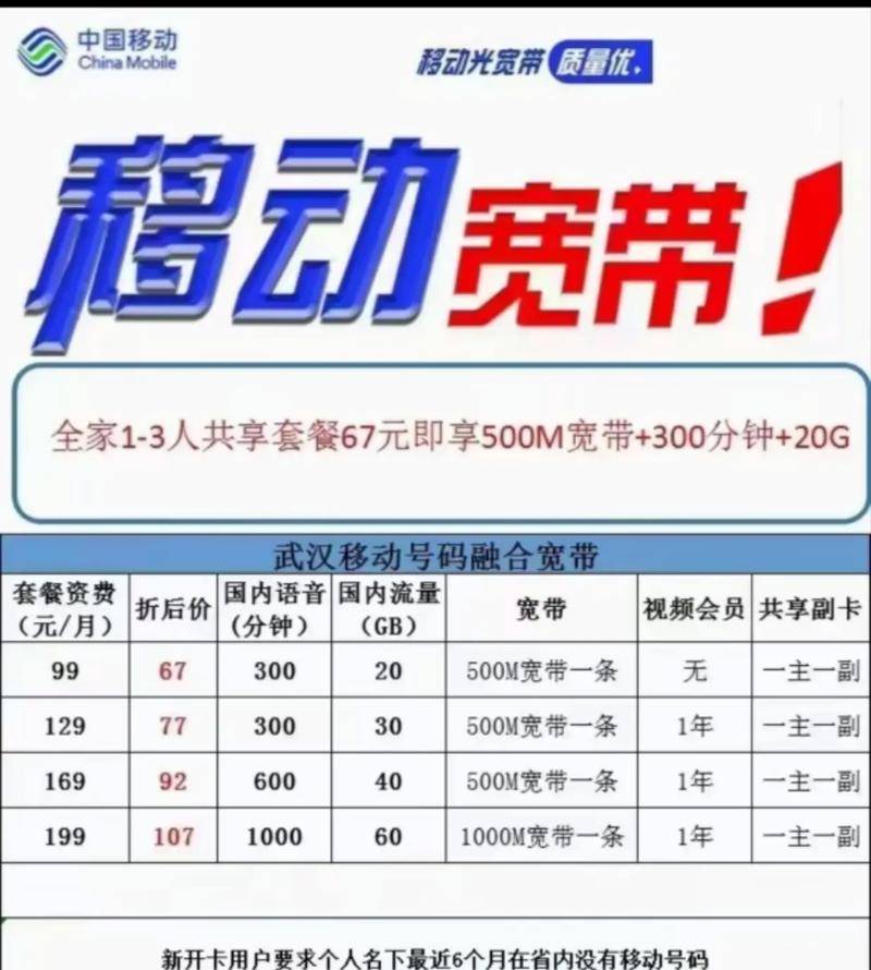 武汉移动拥军卡套餐有哪些？