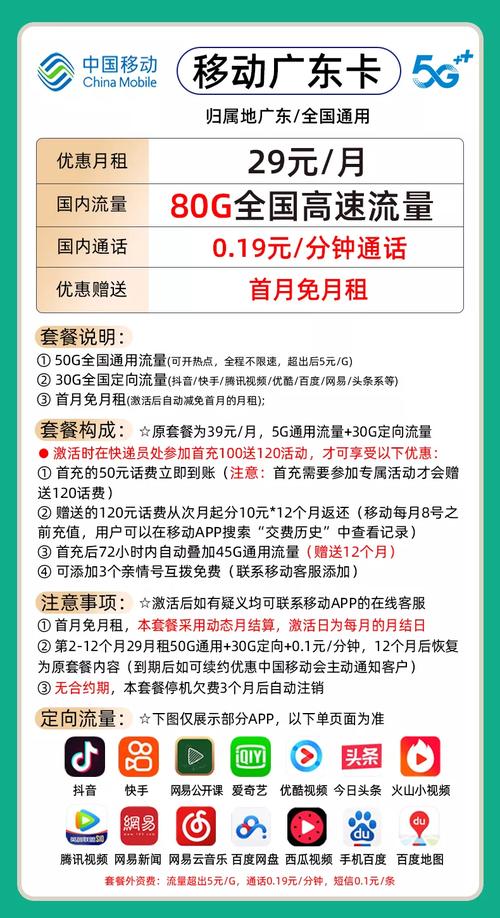 廉价的移动卡套餐有哪些？