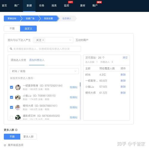 新号千川达人相似怎么投?