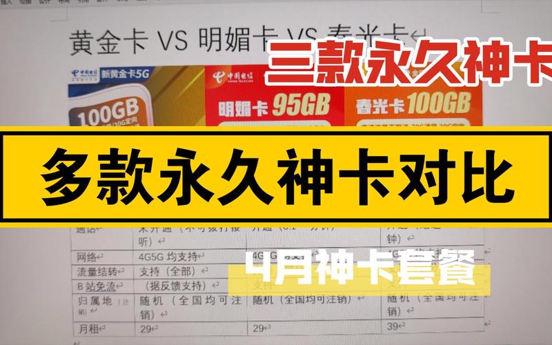 电信有哪些卡片套餐卡好?
