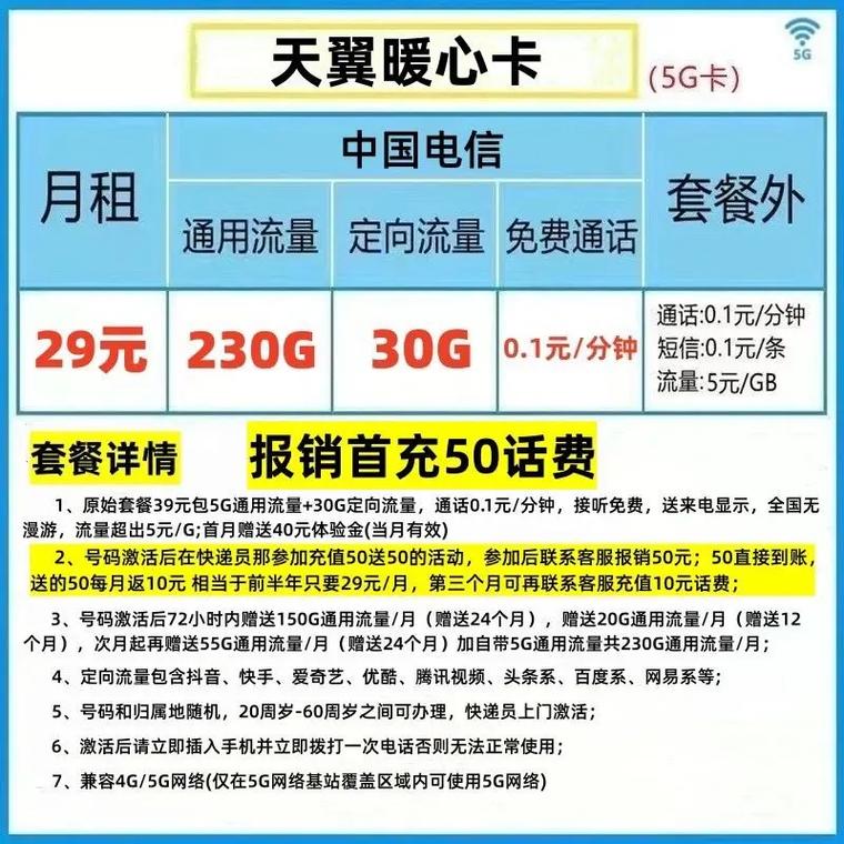 电信大流量套餐卡有哪些？