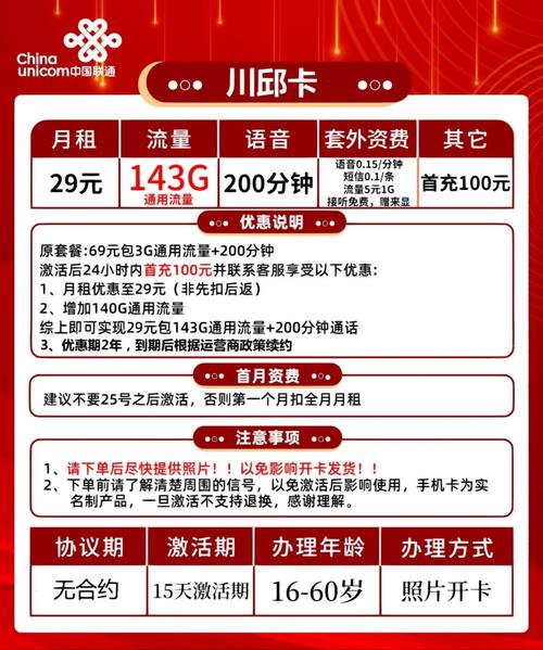 联通卡套餐流量怎么收费?