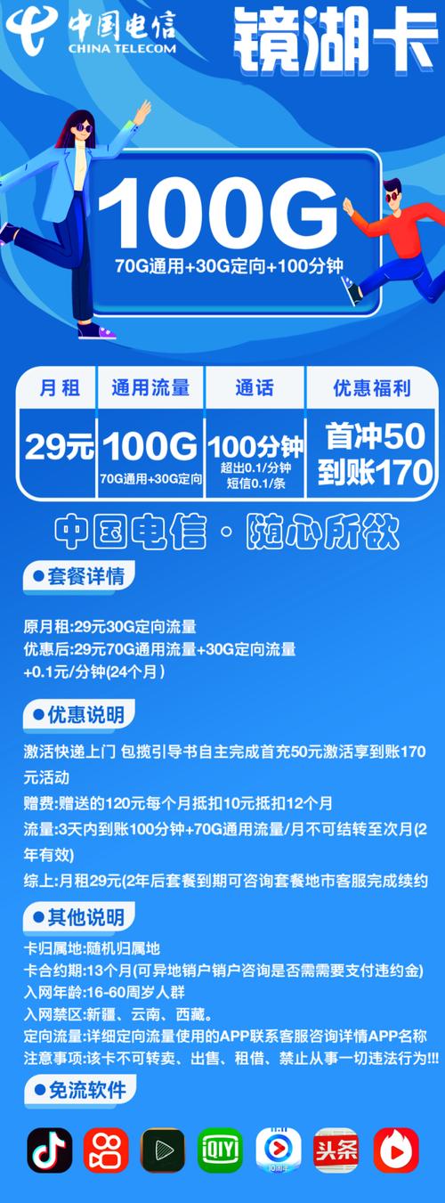 电信4g流量卡套餐有哪些套餐?