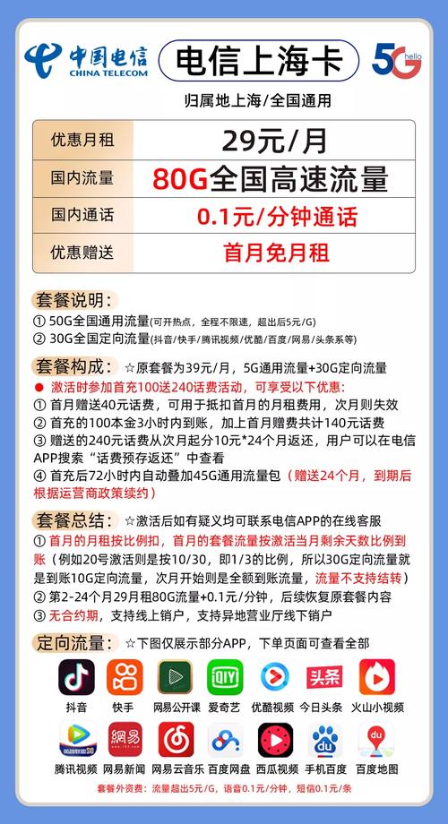 电信的套餐有哪些种卡好?