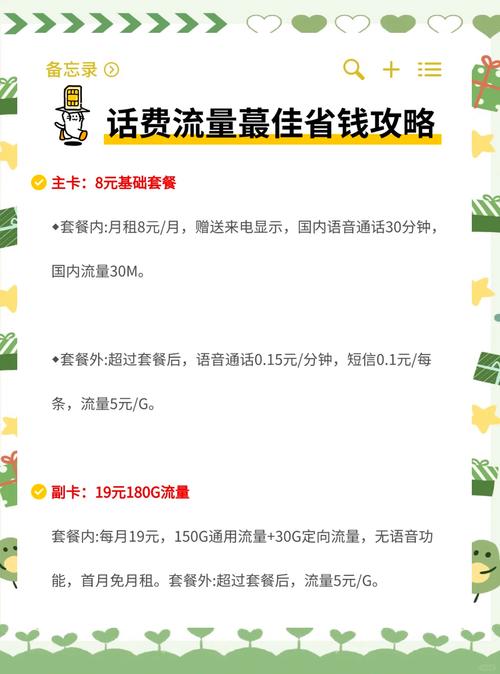 移动有哪些套餐有副卡的?