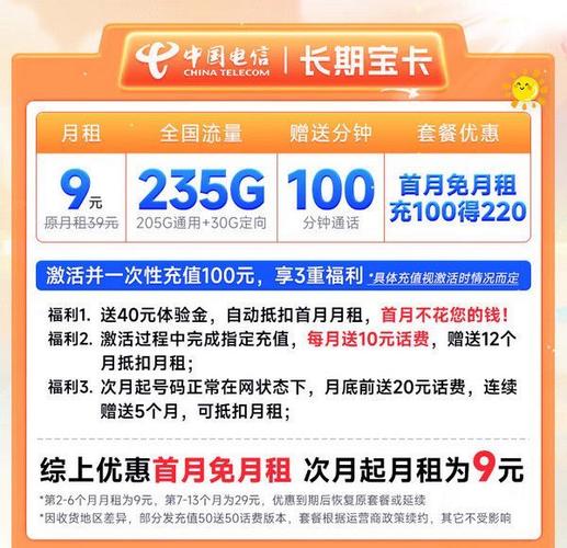 电信阳光卡流量套餐有哪些?