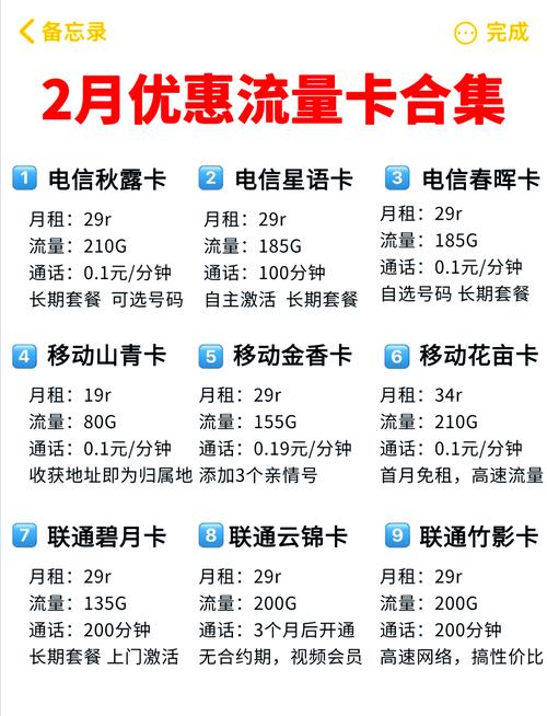 手机流量卡包价格多少？