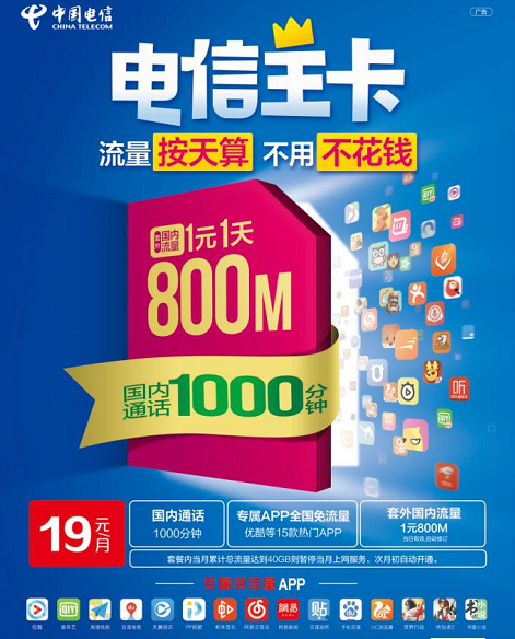 电信王卡哪些套餐可以用?