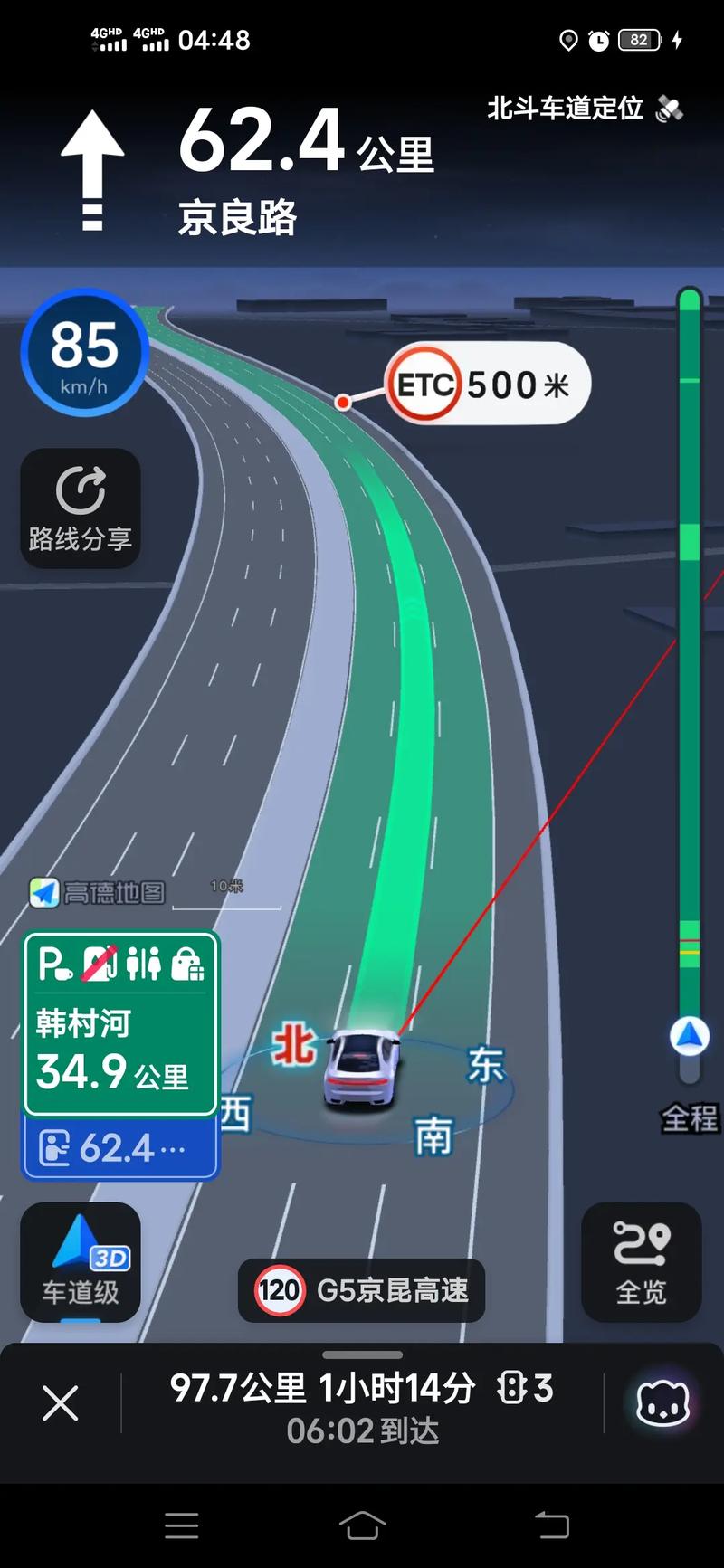 手机导航占流量多少够用？