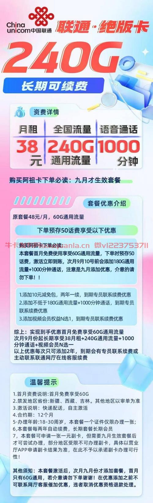 联通卡哪个套餐好低月租?