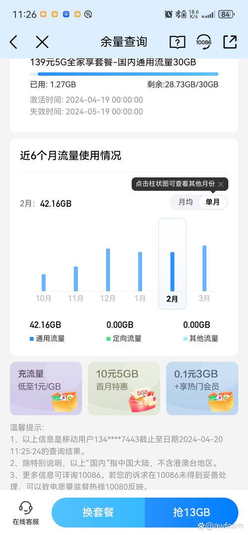手机最多存多少流量够用?