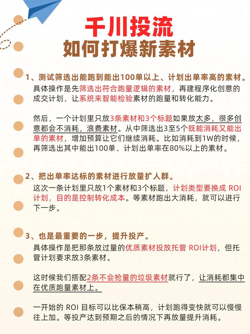 千川怎么复投素材？