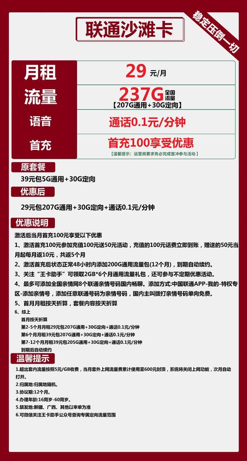 联通卡哪个套餐费用最低?