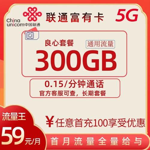 联通卡有多少兆流量套餐？