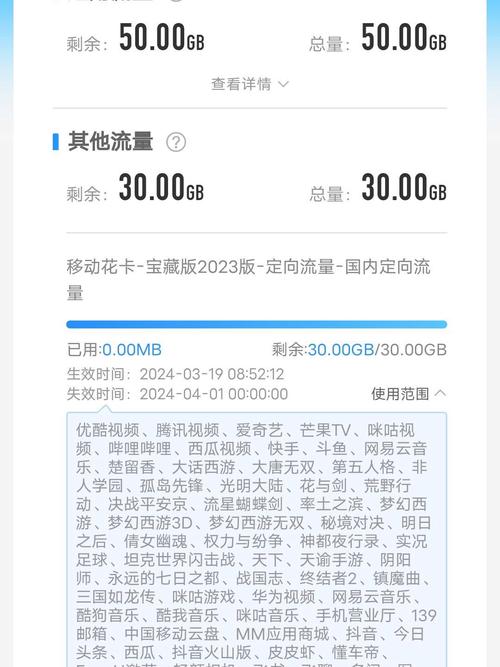 80g手机是多少流量?