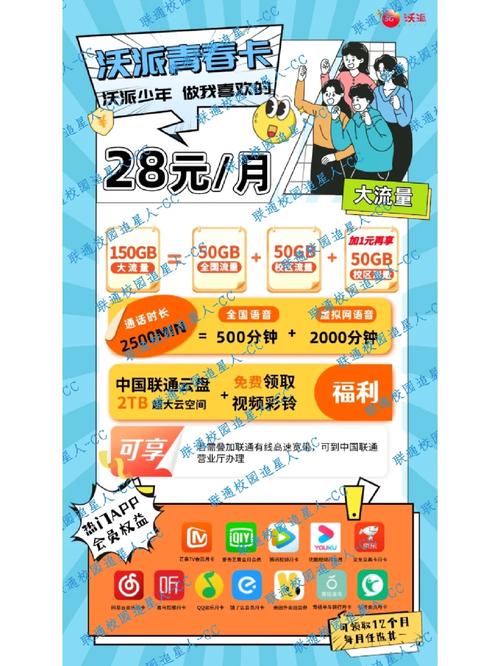 青龙联通卡多少钱套餐?
