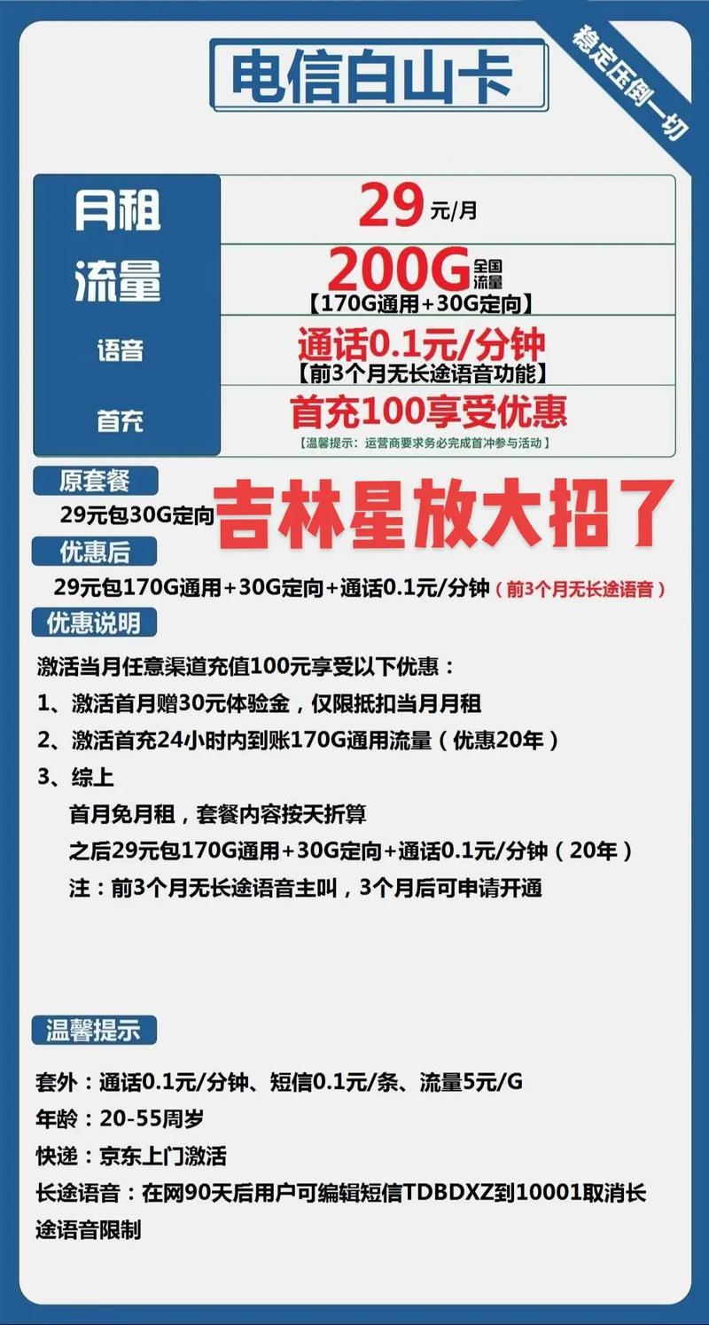 吉林星卡哪个套餐合适？