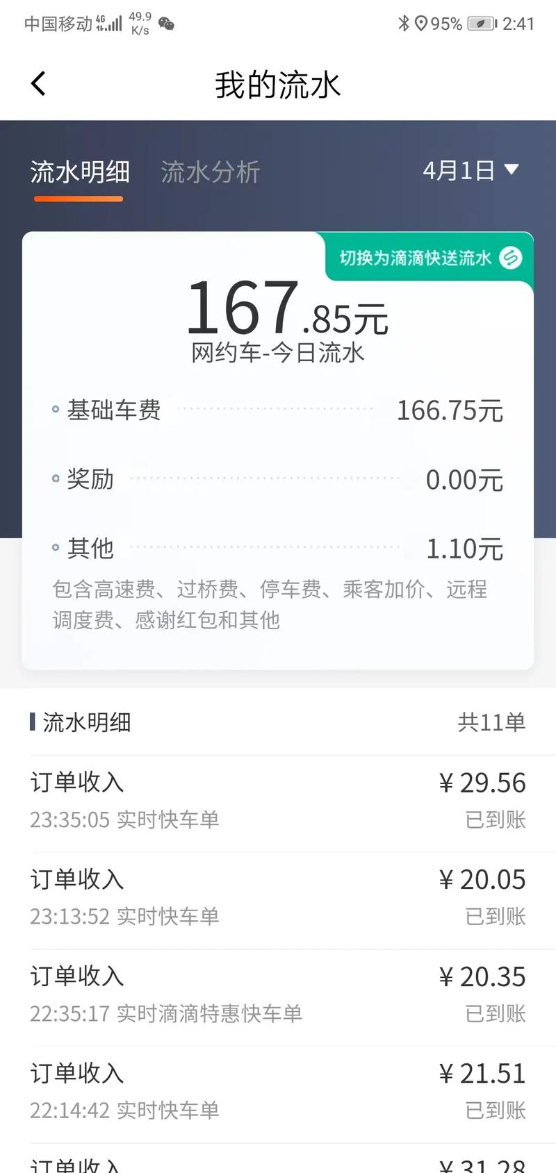 跑滴滴手机要多少流量卡?