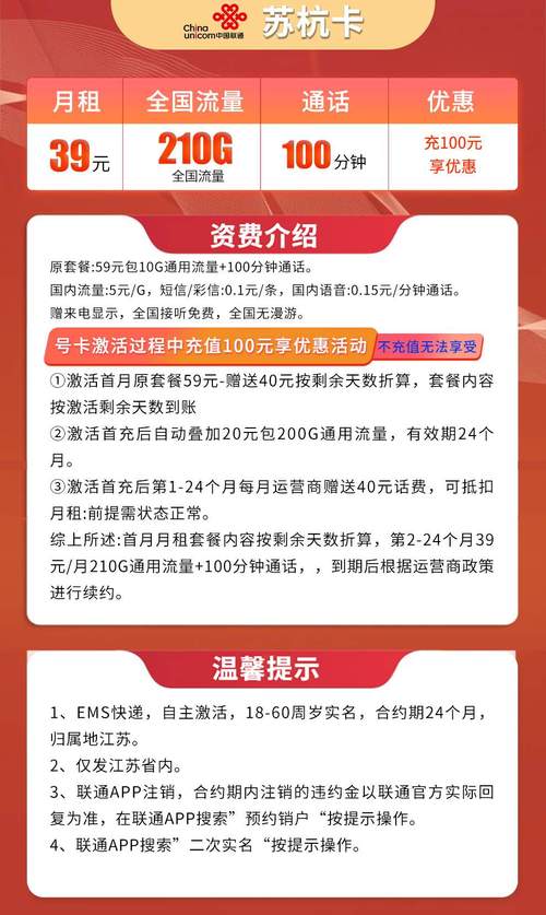 苏州联通卡套餐有哪些？