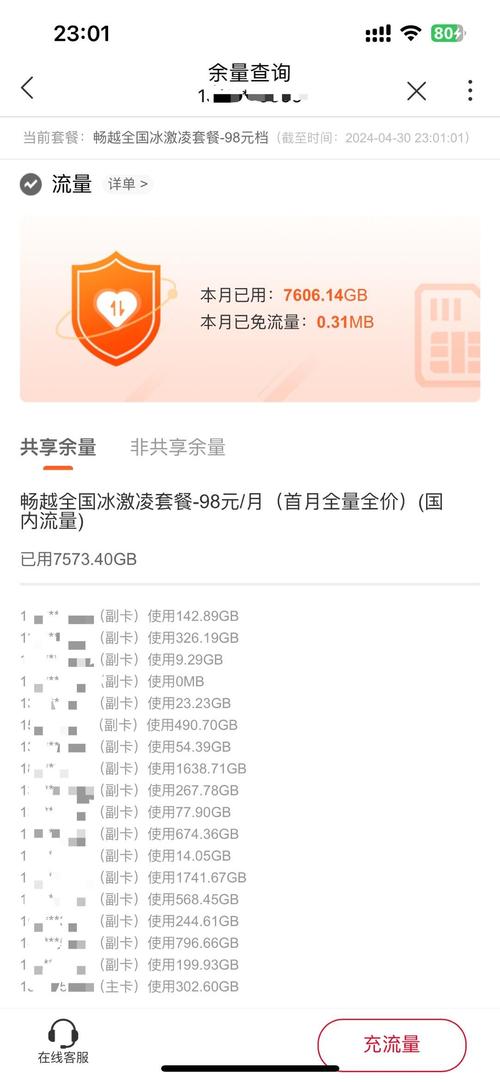 办手机副卡有多少流量费?