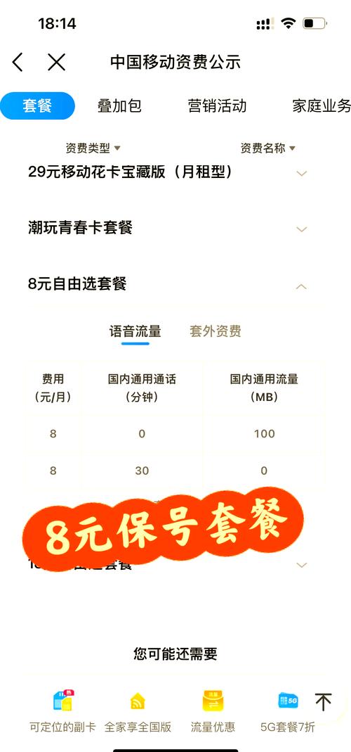 移动卡8元c套餐怎么样?